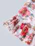 Off-White Chiffon Top And Skirt Set (Sk25014110)