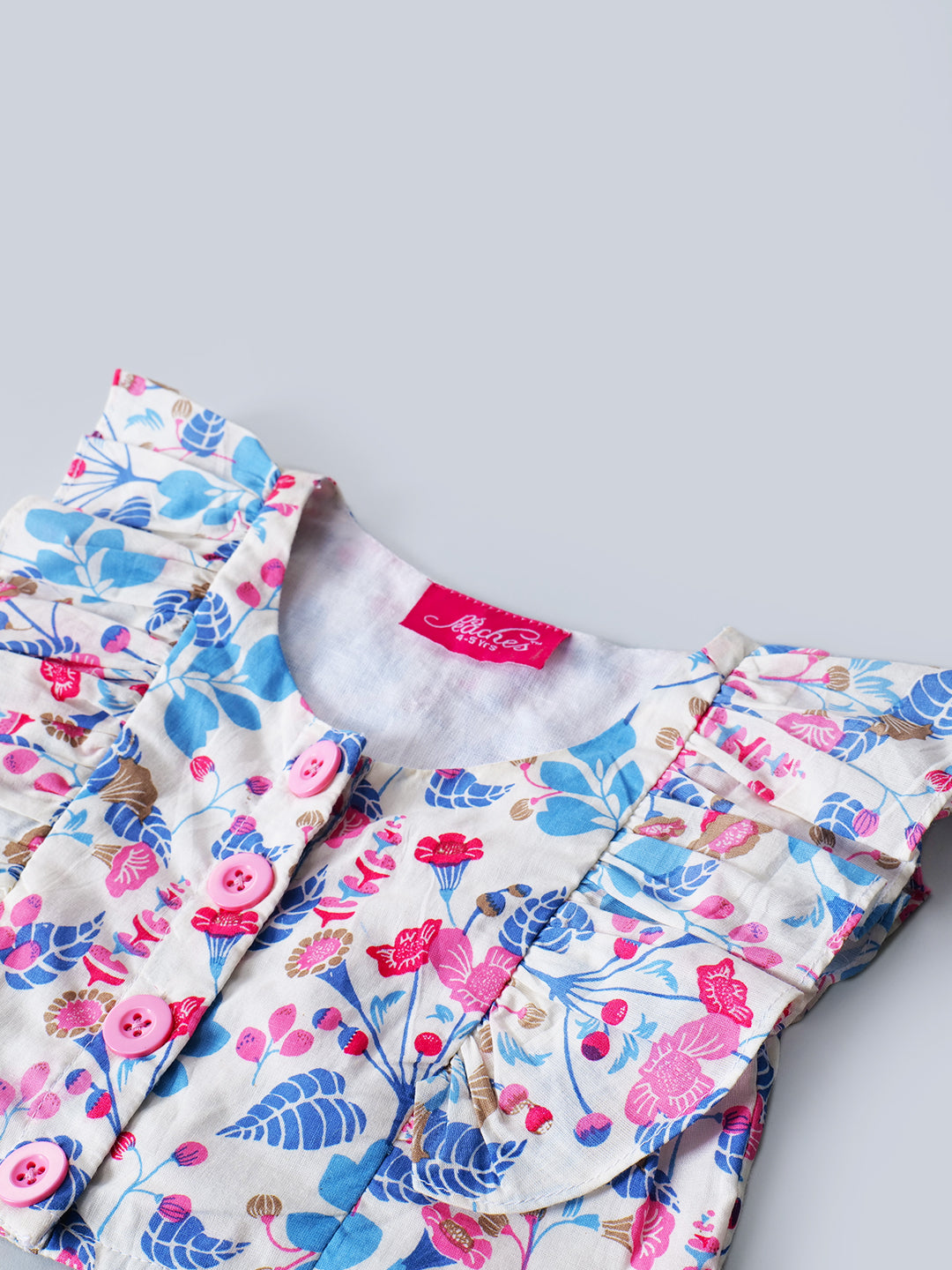 Multicolor Printed Cotton Top And Skirt Set (Sk25017811)