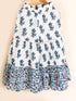 Girls Blue Floral Printed Gotta Patti Pure Cotton Kurti With Sharara & Dupatta (Sha-bluejaal)