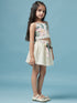 Girls Printed Sleeveless Top with Skirt (sk-beachlace)