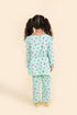 Girls Yellow Sea Green Pure Cotton 3-Piece Night Suit (NW-Cupcakes)
