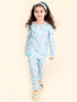 Pspeaches Girls Multicolor Floral Printed Pure Cotton Night Suit (NW-MULTI FLOWER)