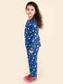 Pspeaches Girls Blue Pink Printed Pure Cotton 3 Pc Night Suit (NW-BLUE Z)