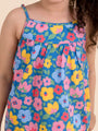 Girls Blue & Pink Printed Cotton Night suit (Nw-MultiBlue)