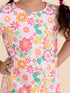 Girls Pink Printed Pure Cotton Night suit (NW-Sun)