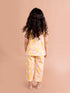 Girls Yellow & Pink Floral Printed Cotton Night suit (NW-Yellowfloral)