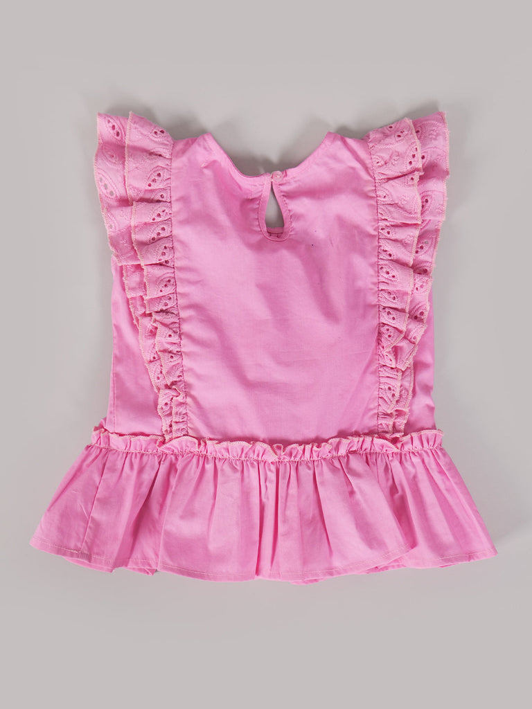 Pspeaches 2-Piece Purple Cotton Top & Short Set (T25005102)