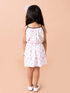 White Printed Fit & Flared Dress (d-flamingo)