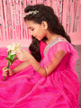 Girls Embellished Sequinned Fit & Flare Maxi Dress (d-magsparkle)