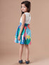 Printed A-Line Dress (d-multiparrot)
