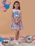 Girl's Sleeveless Conversational Print Fit & Flare Fun and Stylish for Every Occasion (d-zebra)