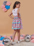 Girl's Sleeveless Conversational Print Fit & Flare Fun and Stylish for Every Occasion (d-zebra)