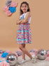 Girl's Sleeveless Conversational Print Fit & Flare Fun and Stylish for Every Occasion (d-zebra)