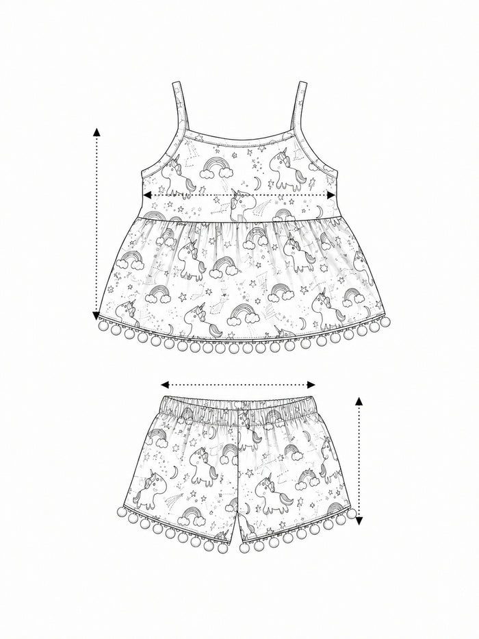 Pspeaches Baby Girl Navy Ethnic Floral Print Rayon Printed A-Line Top With Pant Set ( Sku-Ing-Sh-Rayonrainbow ) size chart