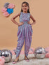 Girls Abstract Printed Basic Jumpsuit (j-abdhoti)