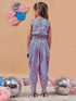 Girls Abstract Printed Basic Jumpsuit (j-abdhoti)