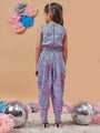 Girls Abstract Printed Basic Jumpsuit (j-abdhoti)