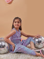 Girls Abstract Printed Basic Jumpsuit (j-abdhoti)