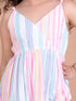 Pspeaches Girls Pink Blue Striped Jumpsuit (J-MULTI STRIPES)