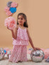 Girls Conversational Printed Basic Jumpsuit (j-pinkheart)