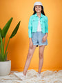 Girls Corduroy Tailored Jacket (jk-turq)