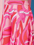 Girls Abstract Printed Top With Palazzos (s-fuschiaab)