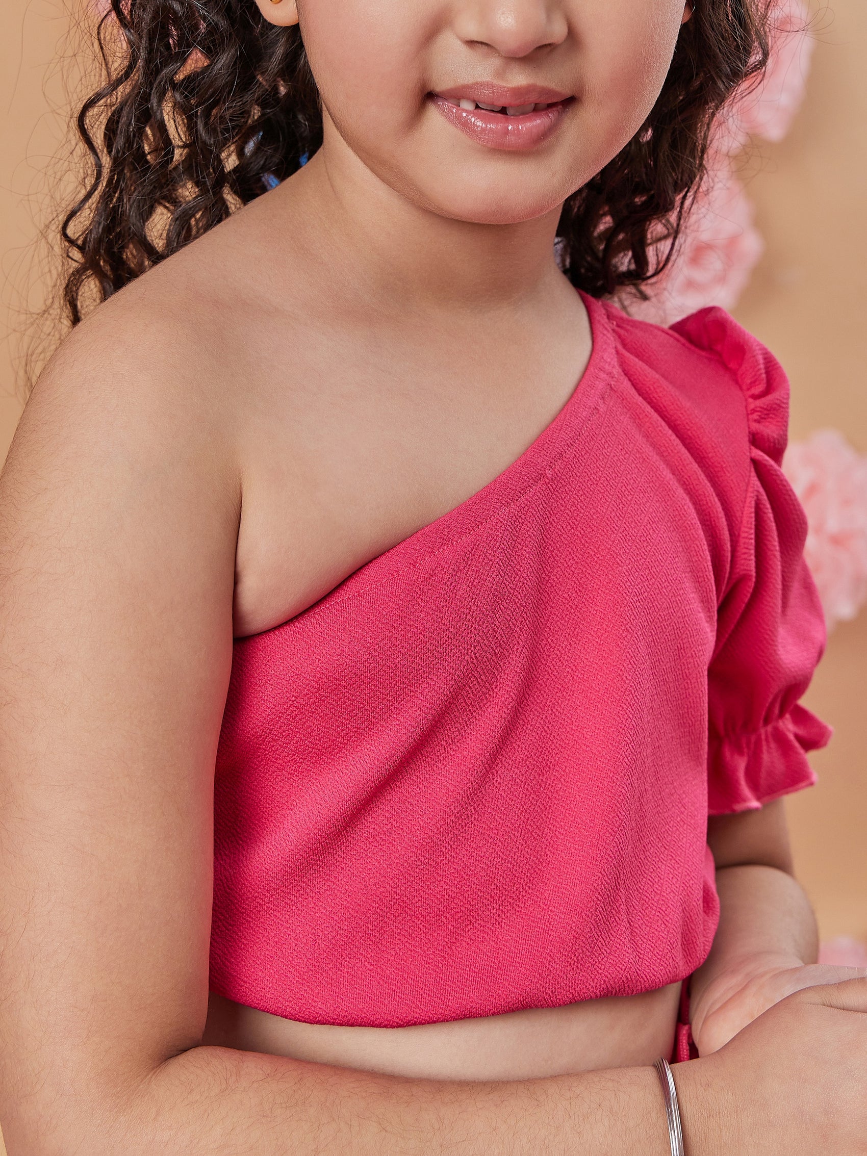 Girls One Shoulder Pure Wool Top with Palazzos (s-magvalentio)