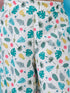 Girls Floral Printed Crop Top With Trousers (s-pineapple)