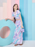 Girls Tie Dye Top With Trousers (s-shadelilac)