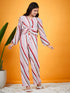 Printed Top Trouser Co-Ords Set (s-stripesatin)