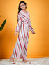 Printed Top Trouser Co-Ords Set (s-stripesatin)