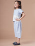 Girls Top With Trousers (s-whitebluE)