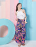 Girls Sleeveless Ruffled Top With Trouser (s-wrappants)