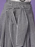 Girls Pure Cotton Top With Checked Skirt slip-on closure Round Neck Short Sleeves Top & Skirt (sk-blackcheck)