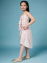 Girls Sleeveless Shoulder Straps Striped Pure Cotton Clothing Top & Skirt Set (sk-multistripes)