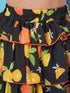 Girls Ribbed Halter Neck Top with Skirt (sk-orangelemon)
