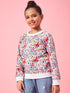 Girls Graphic Printed Pullover Sweatshirt (sw-multicat)