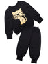 Pspeaches Girls Printed Top With Pyjamas (TS-BLACK)