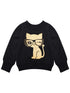 Pspeaches Girls Printed Top With Pyjamas (TS-BLACK)