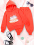 Pspeaches Girls Printed Top With Pyjamas (TS-CORAL)