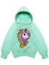 Pspeaches Girls Printed Top With Pyjamas (TS-GREEN)