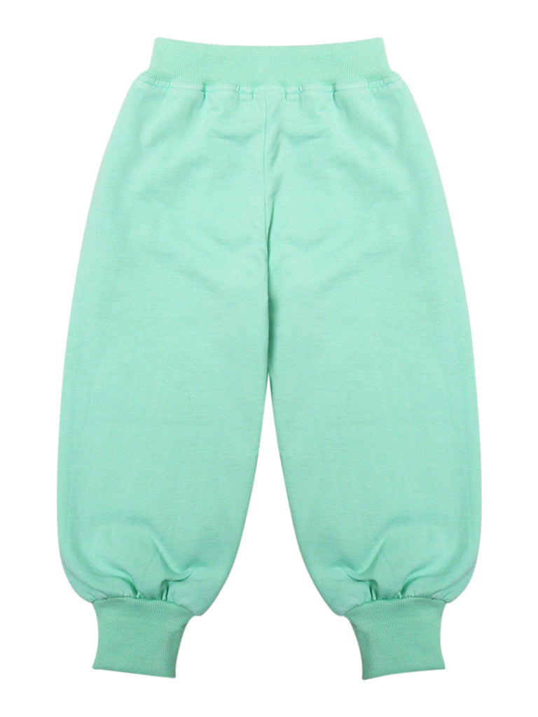Pspeaches Girls Printed Top With Pyjamas (TS-GREEN)