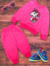 Pspeaches Girls Embellished Top With Pyjamas (TS-MAJENTA)