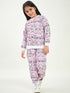 Graphic Printed Fleece Tracksuits (ts-pinkycat)