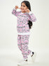 Graphic Printed Fleece Tracksuits (ts-pinkycat)