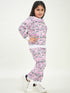 Graphic Printed Fleece Tracksuits (ts-pinkycat)