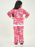Girls Printed Fleece Sweatshirt With Joggers (ts-unimag)